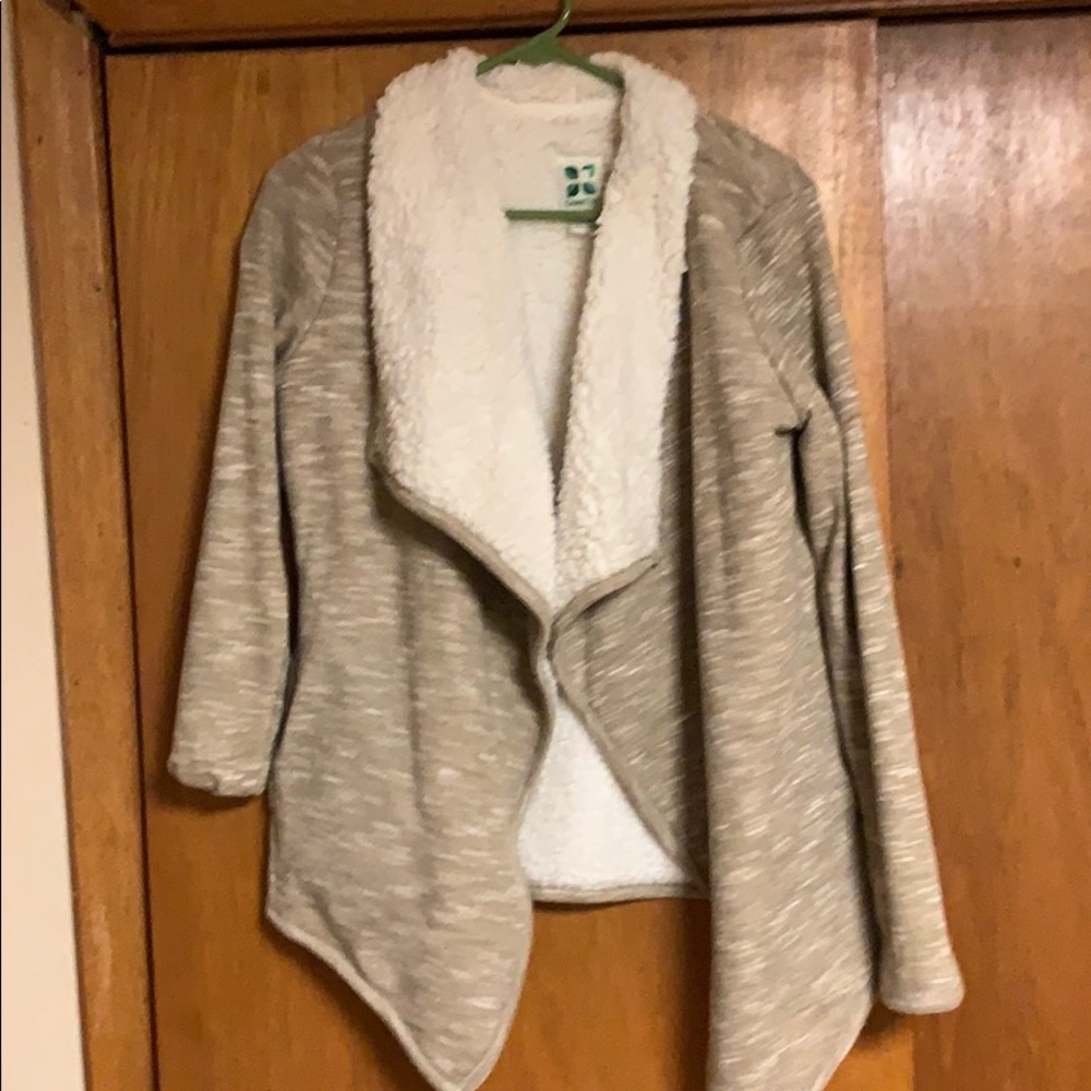 Green tea open sweater/cardigan?
